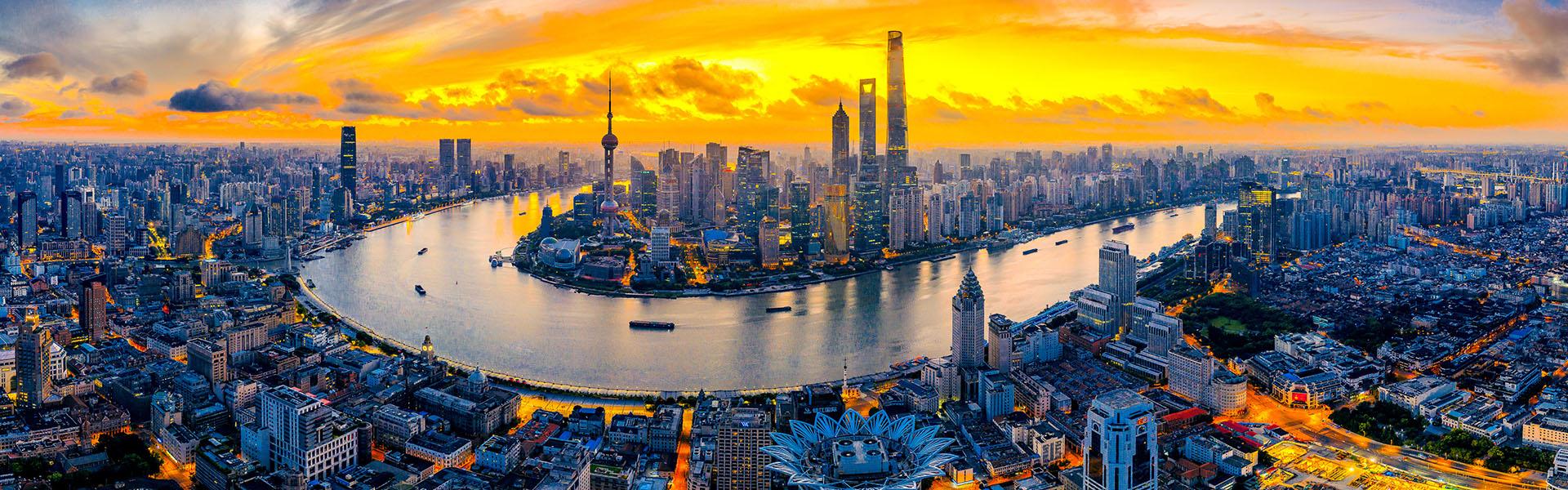 Shanghai skyline background for China sourcing hubs